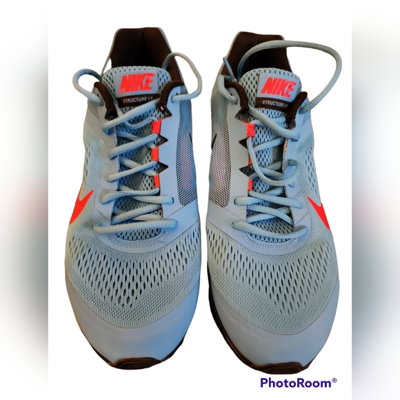 Nike Air Zoom Structure 17+ Milt Blue/Red/Black Men's Size 11 - Picture 6 of 6
